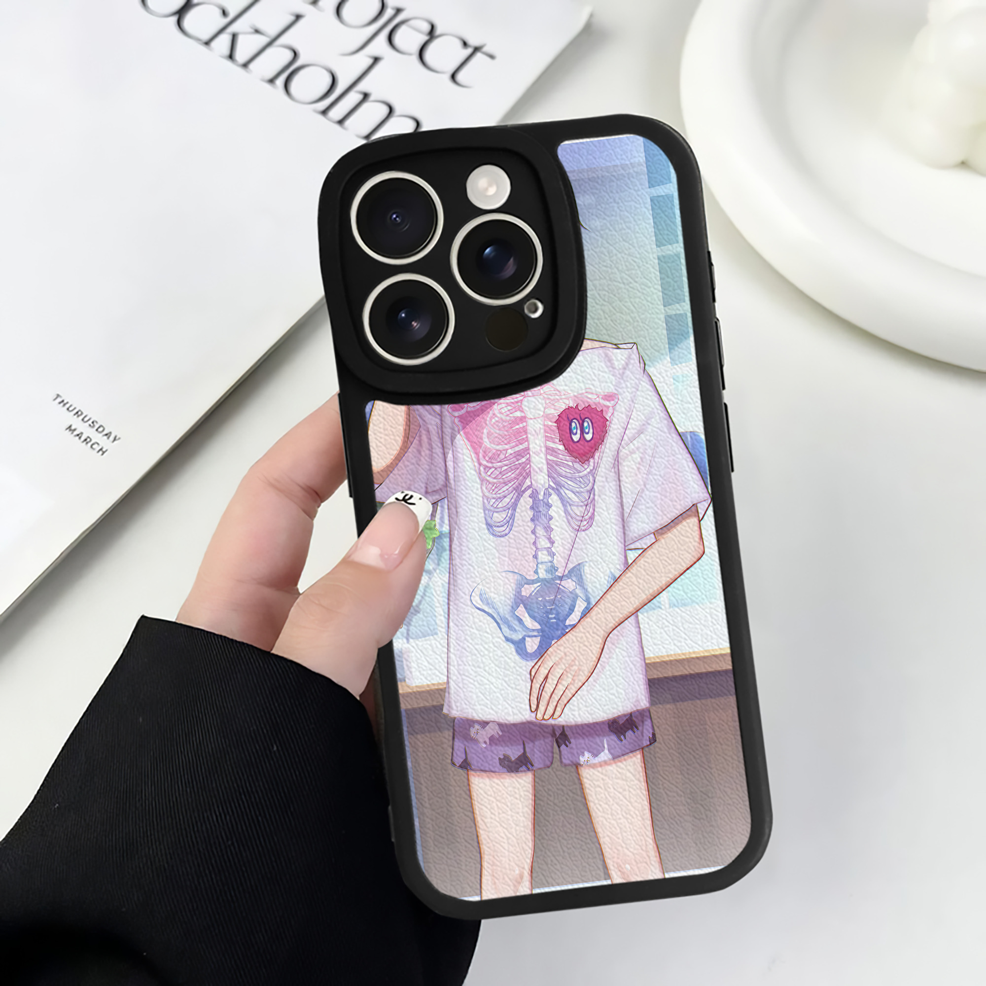 （画像用） ハイキュー!! Haikyu!! 【iPhone 16シリーズ対応】シリコンスマホケース（レザー調） 材質：シリコン